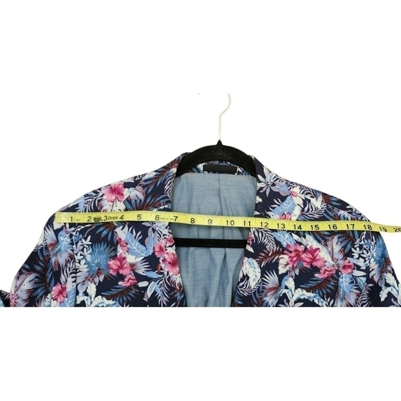 Tallia Men's Blue Slim-Fit Floral-Print Blazer Suit Jacket Sz 42R - Picture 12 of 14